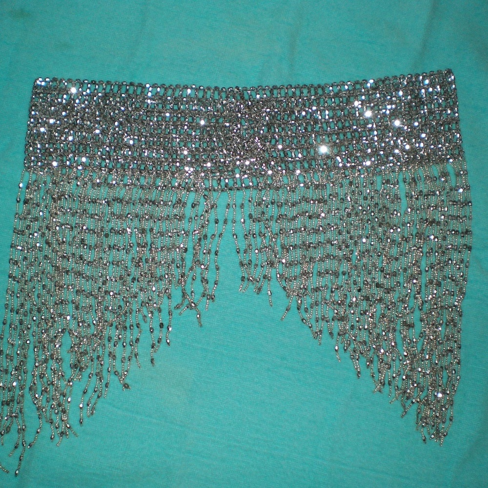 Silver Button up Belt